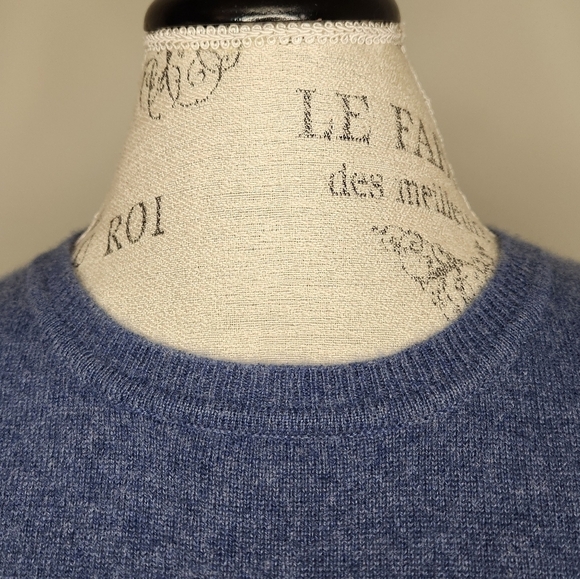 Biline Blue Cashmere Sweater - Picture 5 of 10